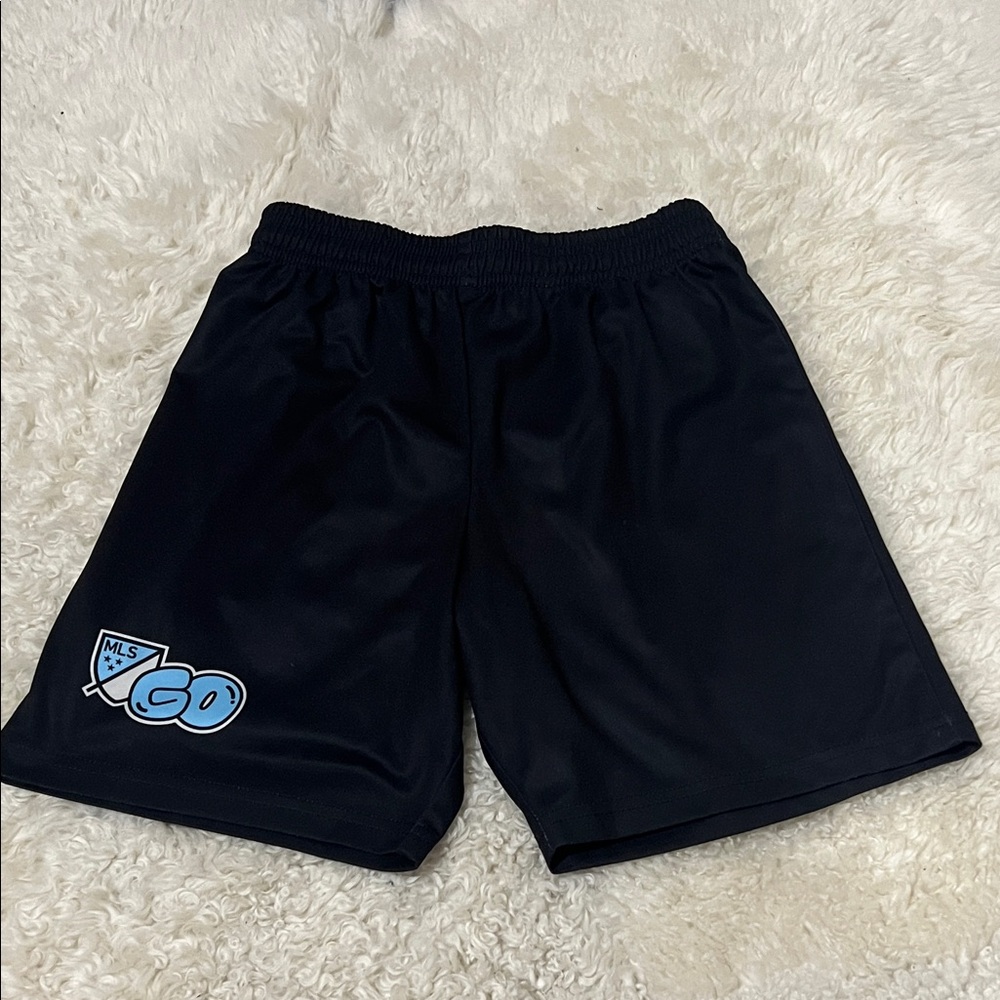 New - Kids Black Sports Shorts Youth Medium